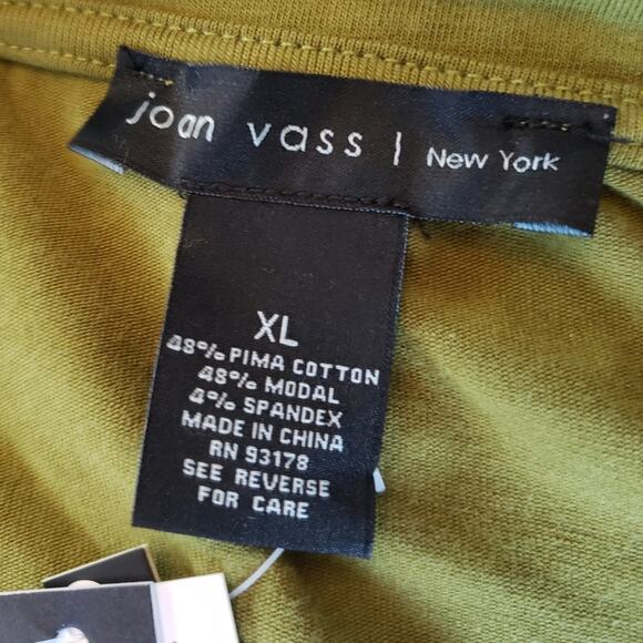 Joan Vass New York XL green short sleeve - Picture 4 of 5